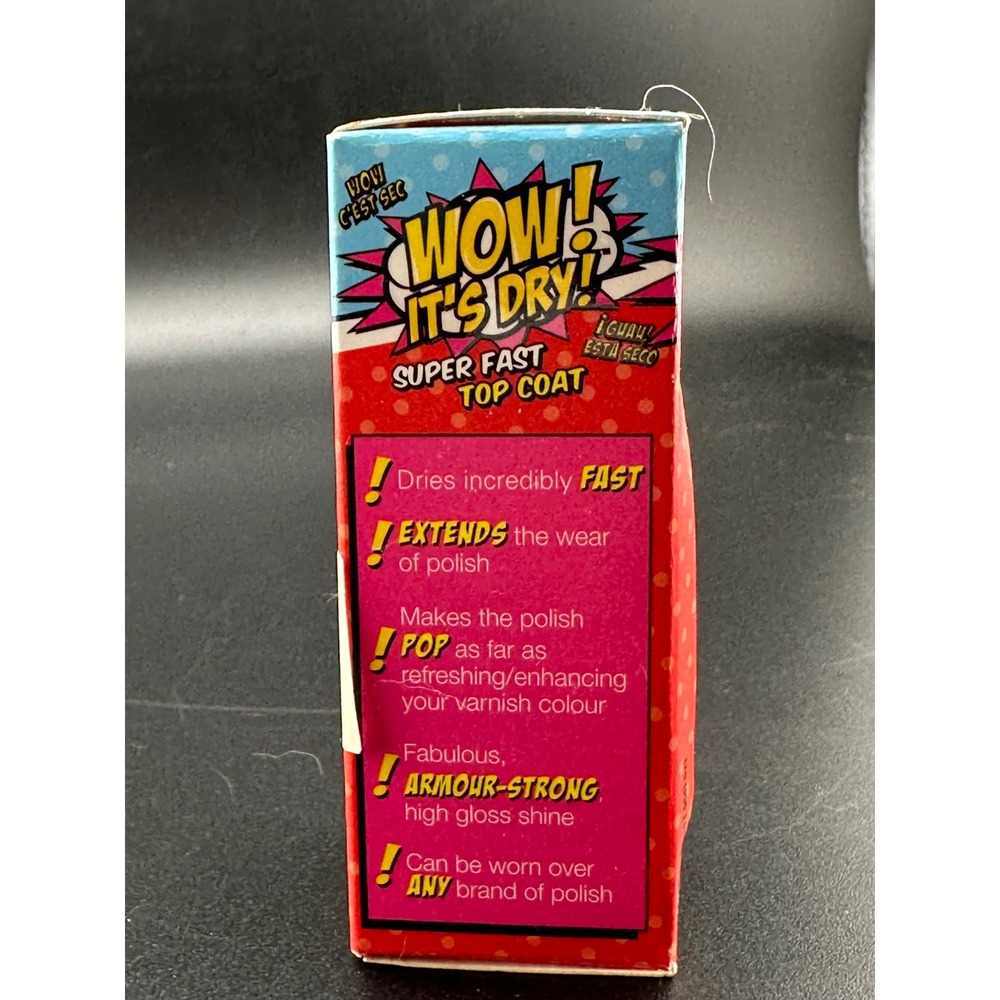Cuccio Pro Wow Its Dry Super Fast Top Coat Unisex 0.5oz Good High Gloss Shine - Picture 4 of 6